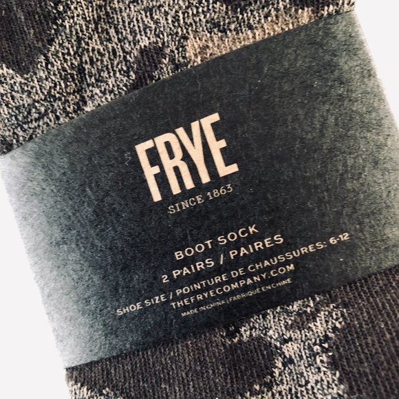 FRYE 2 Pair Men's Boot Socks OSFM - Picture 4 of 6
